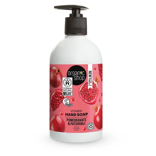 ORGANIC SHOP Vitamínové mydlo na ruky Granátové jablko a pačuli 500 ml