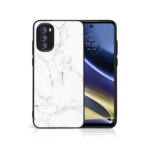 MY ART Ochranný kryt pre Motorola Moto G31 / G41 WHITE MARBLE (144)