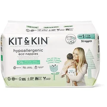 Kit & Kin Eko Naturally Dry Nappies veľ. 1 (38 ks) (5060479850006)