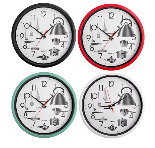 MAKRO - Hodiny nástenné 20cm rôzne farby