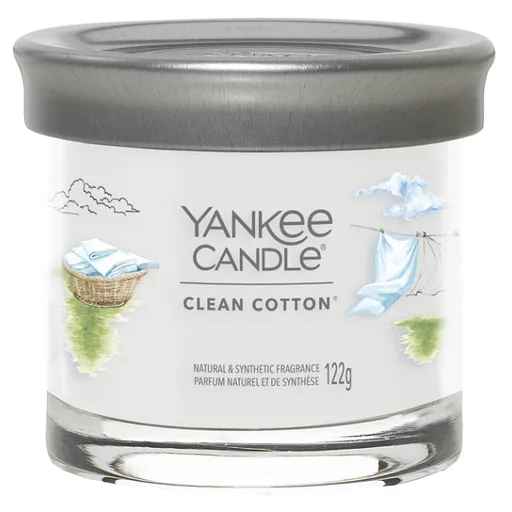 YANKEE CANDLE Signature Tumbler malý Clean Cotton 121 g