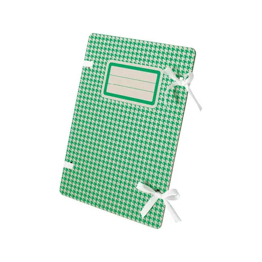 Spisová doska A4 so šnúrkou okrúhle rohy so štítkom zelená