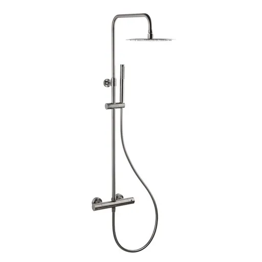 Sprchový systém SAT Aurum s termostatickou batériou brúsený gun metal SATSSTKAURBGM