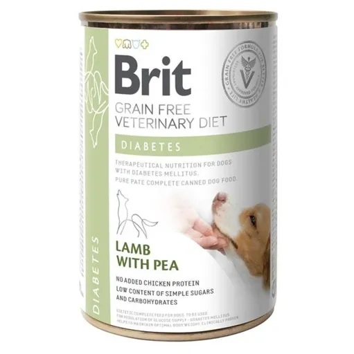 BRIT Veterinary diet grain free diabetes pre psov 400 g