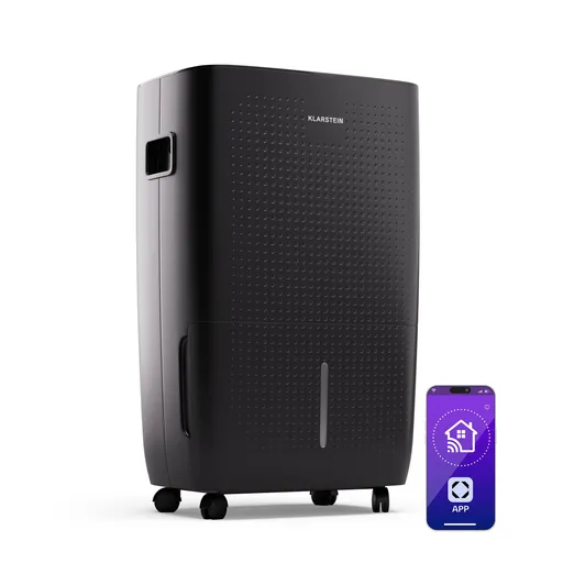 Klarstein DryFy Pro Connect 60 Smart, Odvlhčovač, WiFi, Kompresia, 60l/24h, 45-65 m²