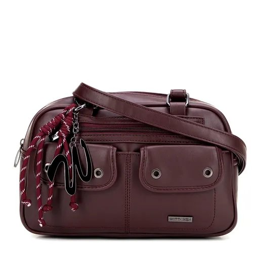 Dámska ramenná kabelka z ekokože s odnímateľným príveskom – spoľahlivý doplnok pre modernú ženu 101-4Y-407-3