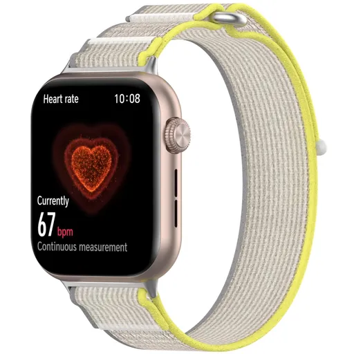 NYLON COLOR Vymeniteľný remienok pre Honor Watch 5 YELLOW GRAY