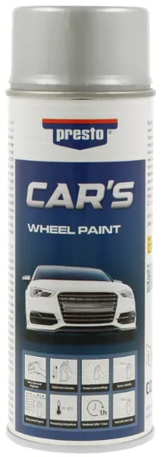 PRESTO CAR´S - Farba na disky v spreji strieborná, 0,4 L