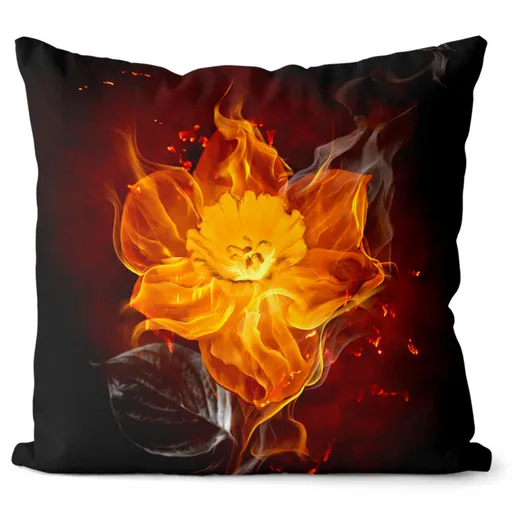Vankúš Ohnivý kvietok (Veľkosť: 40 x 40 cm)