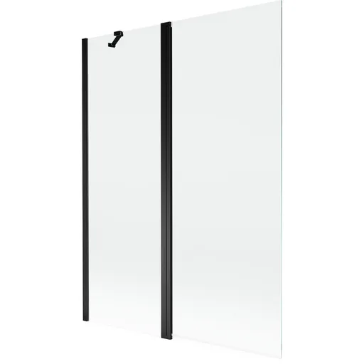MEXEN - MIST vaňová zástena 130x150 cm 6mm f+s, čierna, číra 8A9-130-011-70-00