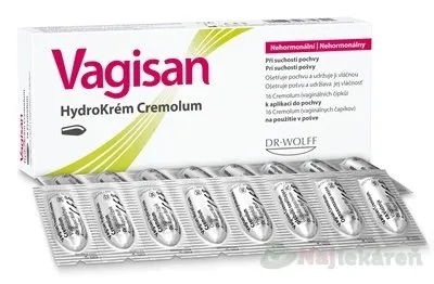 Vagisan HydroKrém Cremolum vaginálne čapíky 16 ks