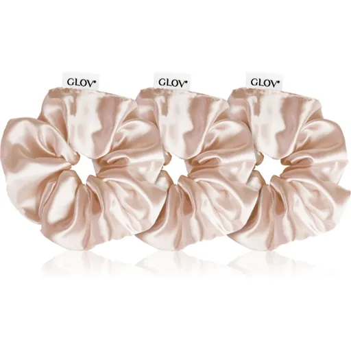 GLOV Satin Scrunchies S/M/L gumičky do vlasov Sparkling Wine 3 ks