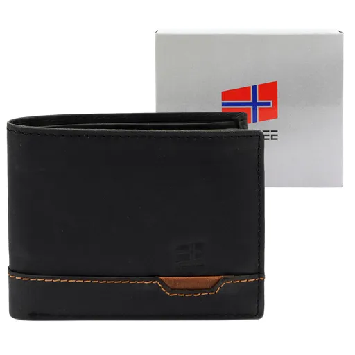 Pánska kožená peňaženka bez zapínania v troch farbách Nordee