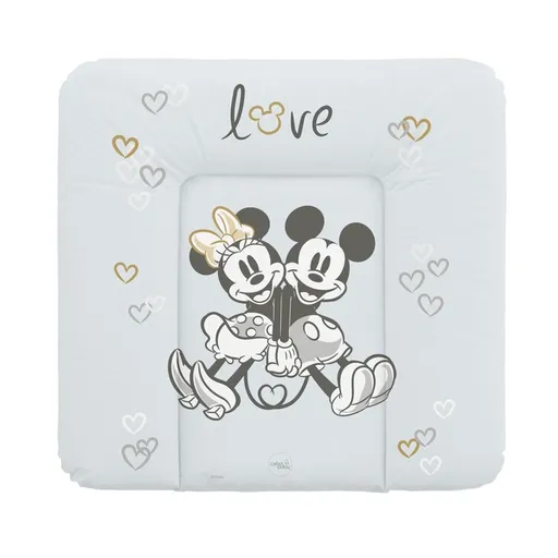 CEBA BABY Podložka prebaľovacia mäkká na komodu (75x72) Disney Minnie & Mickey Grey