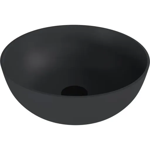 Polysan Banera umývadlo na dosku 39x39 cm antracit mat bez prepadu 14337.51