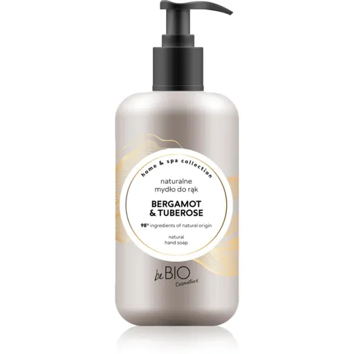 beBIO Home & Spa prírodné mydlo na ruky Bergamot & Tuberose 300 ml