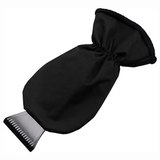 Printwear Škrabka na ľad s rukavicou - Čierna