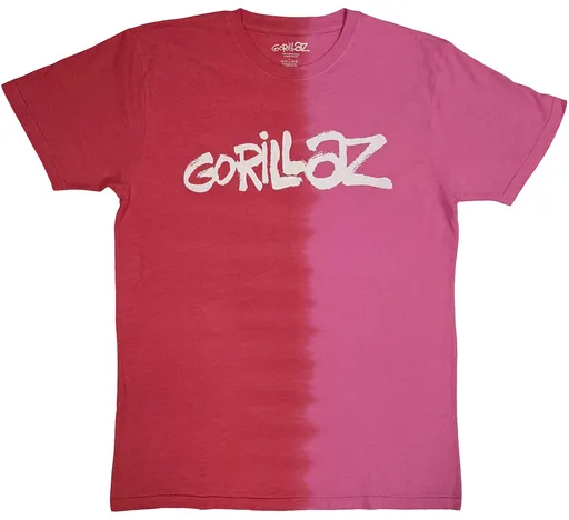 Gorillaz tričko Two-Tone Brush Logo Červená S