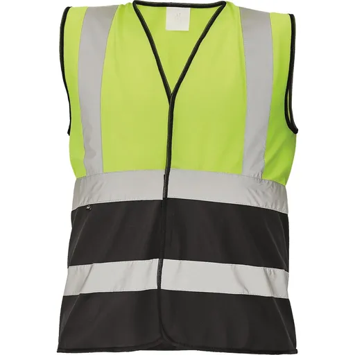 Cerva Reflexná vesta LYNX DUO - Žltá / čierna | 2XL