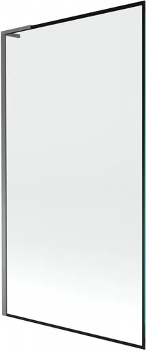 MEXEN/S - Next L vaňová zástena FIX 100 x 150, čierna vzor, grafit metal 895-100-000-03-70-95