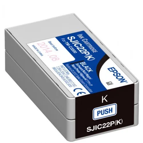 Epson GJIC5(K) C13S020563 pre ColorWorks, čierna (black) originálna cartridge