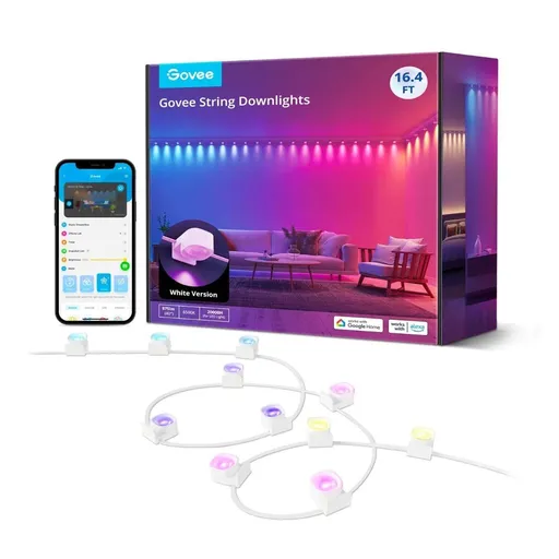 Govee RGBIC stropné LED String Downlights 5m