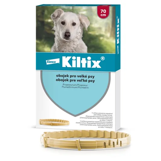 KILTIX Obojok proti blchám a kliešťom pre veľké psy 70 cm