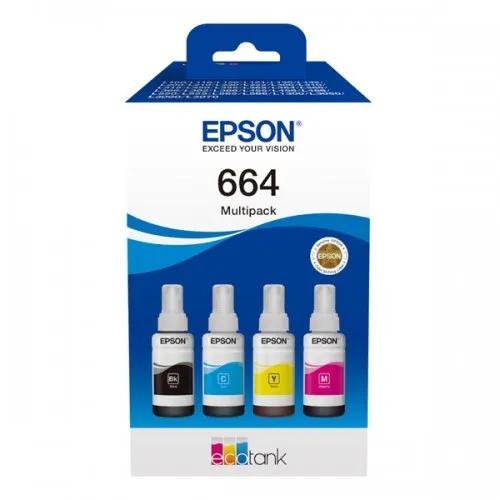 Epson T6646 C13T66464A farebná (CMYK) sada originálna atramentová náplň