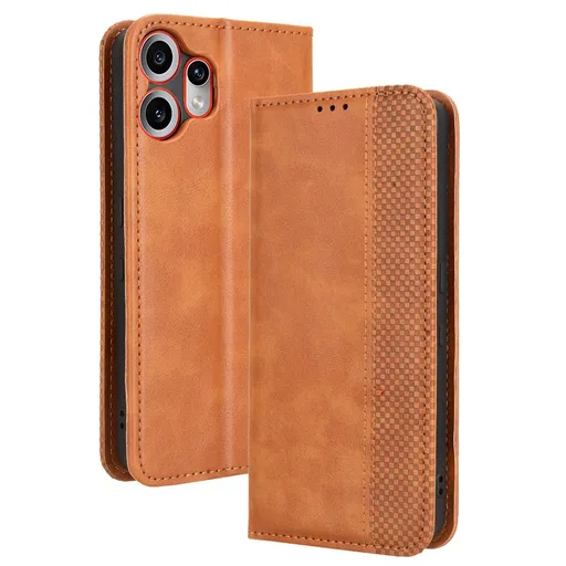 BUSINESS Peňaženkový kryt pre CMF Phone 2 Pro hnedý