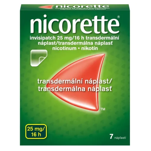 NICORETTE Invisipatch 25 mg/16 h transdermálna náplasť 7 kusov