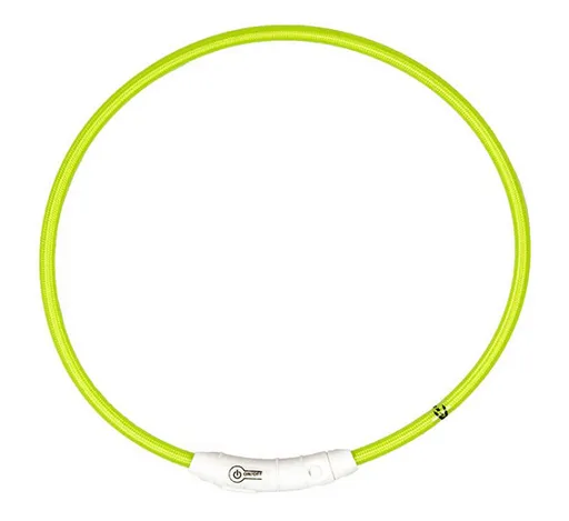 Obojok DUVO+ LED Svietiaci dog zelený nylonový 45cm