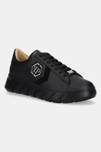 Kožené tenisky Philipp Plein Nappa Lo-Top Hexagon