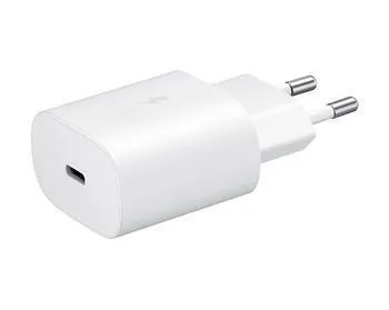 Samsung cestovná nabíjačka EP-TA800EWE, PD, Fast charging, USB-C, 25 W, biela, (bulk)