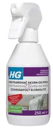 HG 634 - Odstraňovač škvŕn od potu a deodorantov 250 ml