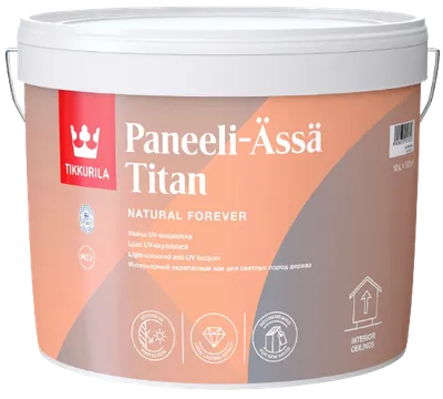 PANEELI ÄSSÄ TITAN - Vodou riediteľný lak do interiéru jemná biela polomatná 3 L