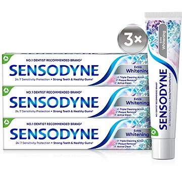 SENSODYNE Extra Whitening 3× 75 ml (2000009007572)