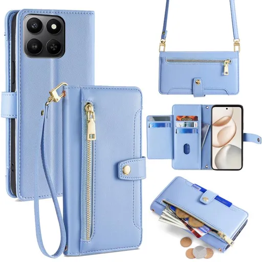 PASTEL Peňaženkové puzdro pre Honor 400 Smart 5G / Honor X7d modré