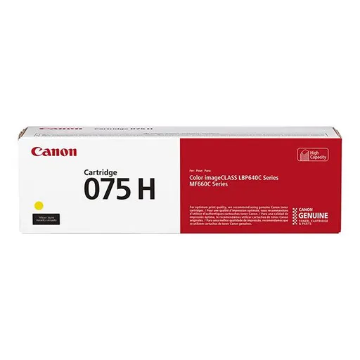 CANON 075H Y - originálny toner, žltý, 2500 strán