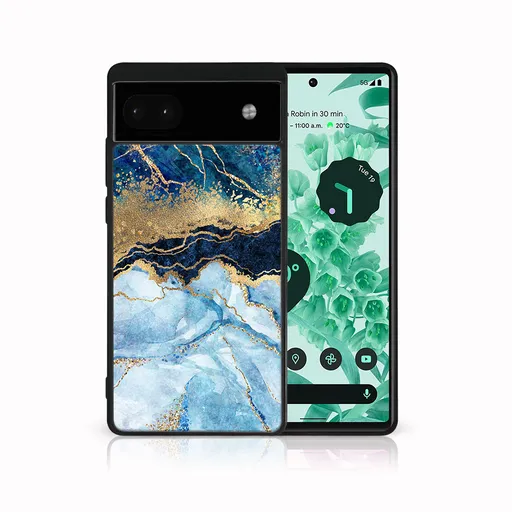 MY ART Ochranný kryt pre Google Pixel 6a BLUE MARBLE (141)