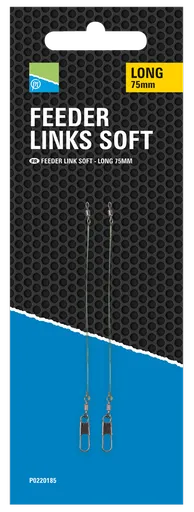 Preston innovations záveska feeder links soft 3 ks - long 75 mm