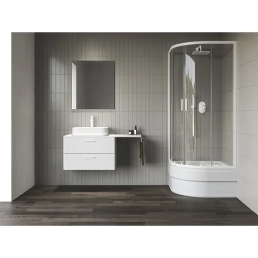 Ravak Blix II sprchový kút štvrťkruh 80x80 cm 3BM40E40Z1