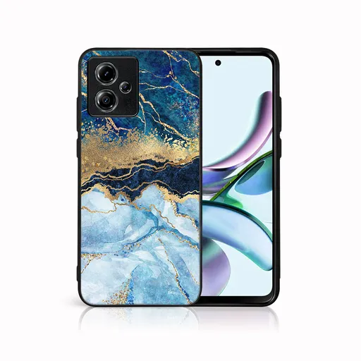 MY ART Ochranný kryt pre Motorola Moto G54 5G / G54 Power Edition 5G BLUE MARBLE (141)