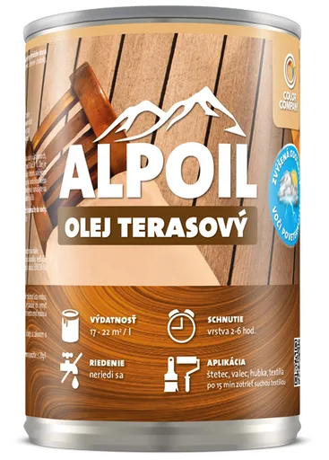 COLOR COMPANY ALPOIL - Terasový olej bezfarebný 2,5 l