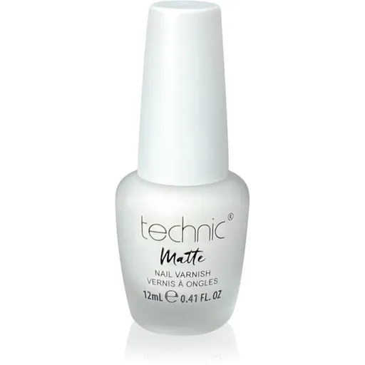 Technic Cosmetics Matte Nail Varnish dlhotrvajúci lak na nechty s matným efektom odtieň White 12 ml