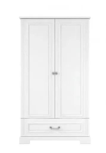 ArtBel Šatníková skriňa INES 2-dverová | biela