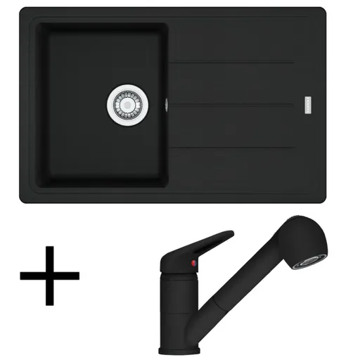 Franke set G57 (BFG 611-78 + FC 9547) čierna matná