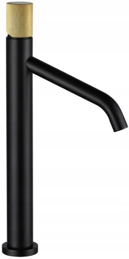 MEXEN/S - Rumba umývadlová batéria vysoká, čierna / zlatá 73511-75