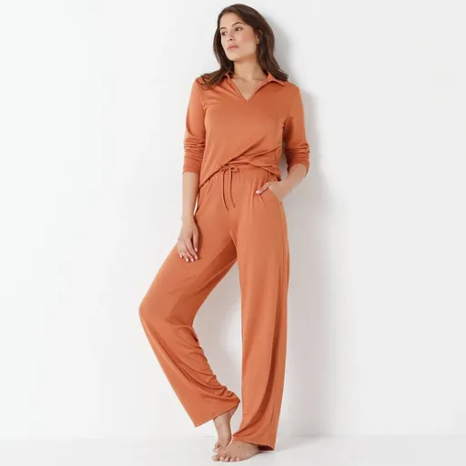 Pyžamo s polo golierom