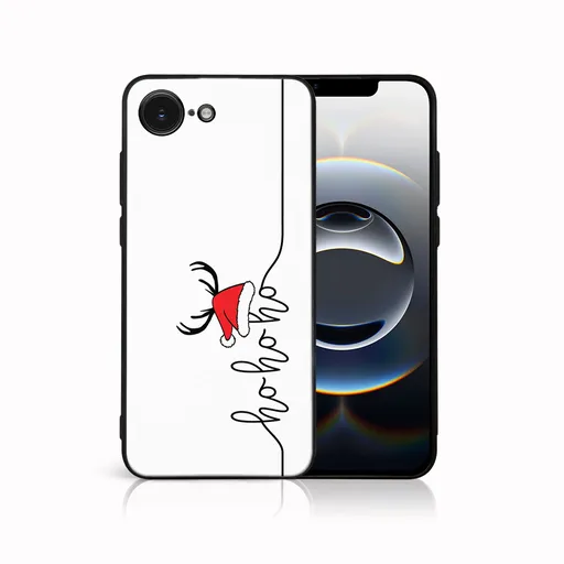 MY ART Kryt s vianočným dizajnom Apple iPhone 16e HOHOHO (073)