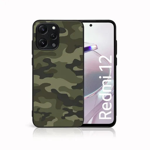 MY ART Ochranný kryt pre Xiaomi Redmi 12 GREEN CAMO (235)